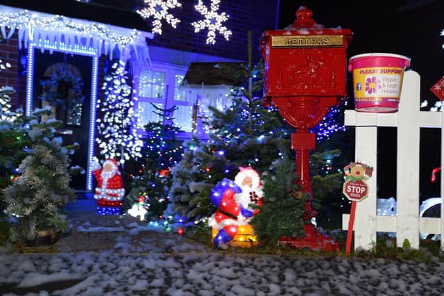 Mike's lights are to raise money for Wigan and Leigh hospice