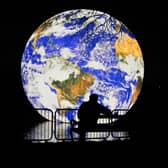 Floating Earth is a 10m diameter replica of planet Earth, projected with imagery taken directly from NASA.
