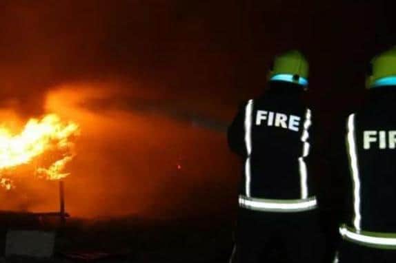 Six firefighters wearing breathing apparatus were required to carry out the rescue
