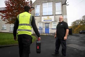 Sean Jackson at Tonacliffe Primary School, one of the premises covered by the company’s new contract with 
Lancashire County Council