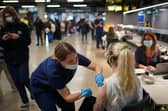 A coronavirus vaccination centre