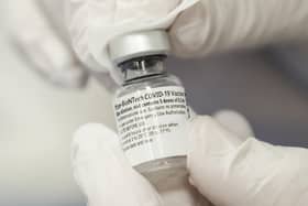 File photo dated 22/12/2020 of a Pfizer/BioNTech Covid-19 vaccine (Picture: Danny Lawson/PA)