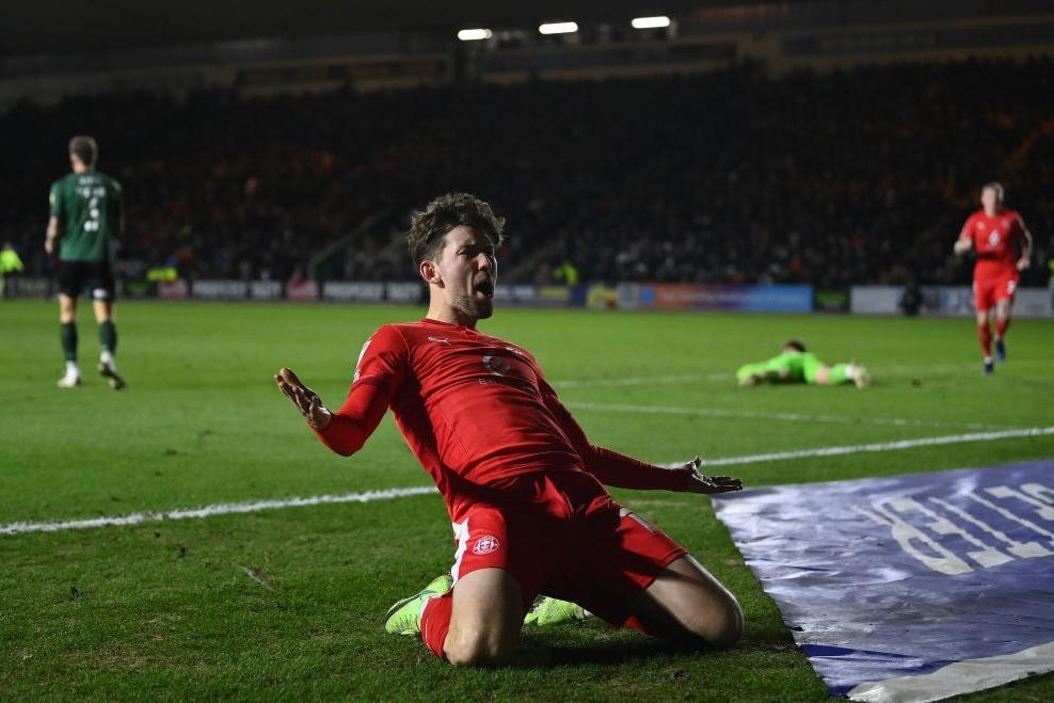 leam richardson reacts to wigan athletic s victory at plymouth wigan today
