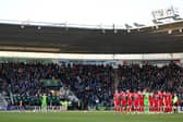 The scene before Saturday's game at Home Park