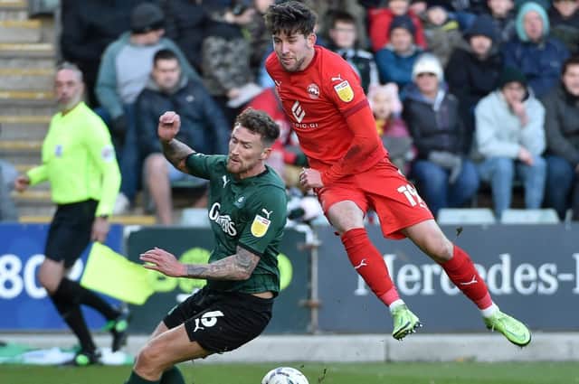 Callum Lang was Latics' matchwinner at Plymouth