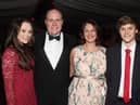 Emily, Darren, Mandy and Connor Borthwick at the Wigan and District Harriers' 50th anniversary dinner eight years ago