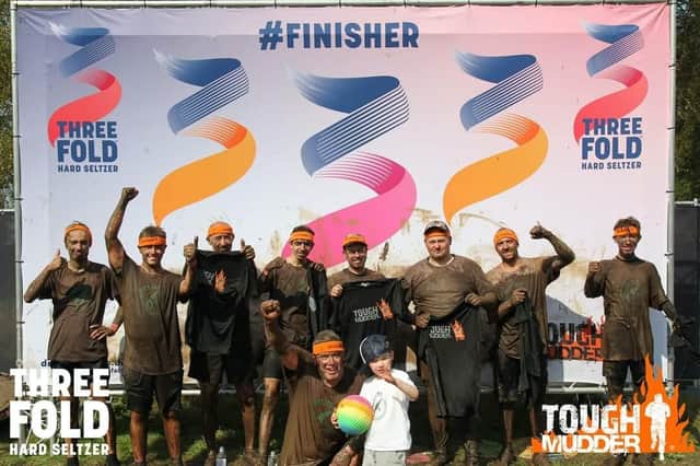 A Tough Mudder challenge was complete for Levi Holgate