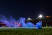 The aftermath of Latics' last-gasp winner at Plymouth