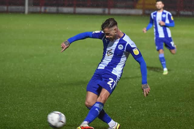 Joe Bennett in action at Accrington