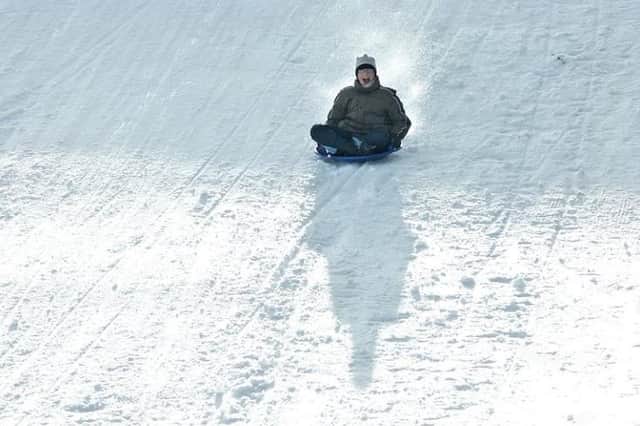 Fun and frolics in the snow during a White Christmas