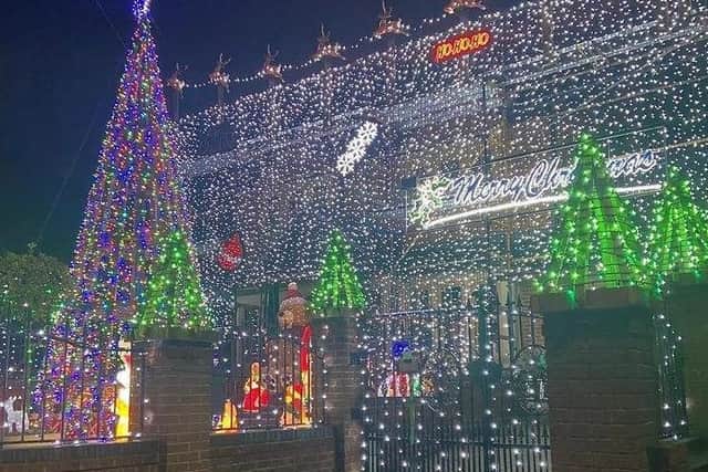 The house has been covered with 35,000 lights