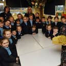 Jacqui Birch pictured with her class