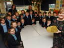 Jacqui Birch pictured with her class