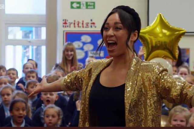 Jacqui Birch was surprised on the One Show by Strictly star Katya Jones