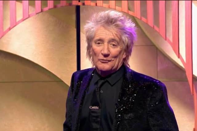 Jacqui received a special message from Sir Rod Stewart