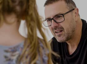 Paddy McGuinness with his daughter in the revealing BBC documentary Paddy and Christine McGuinness: Our Family and Autism