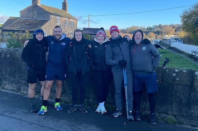The coaches from Orrell St James walked from Leeds to Wigan