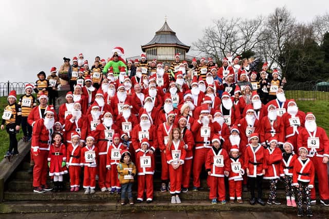 Participants in the last Wigan Christmas Dash