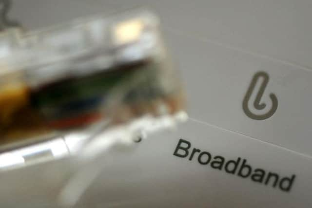 Broadband speeds were analysed