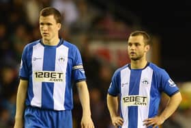 Shaun Maloney and Gary Caldwell during their Latics days