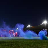 The scenes that followed Callum Lang's stoppage-time winning goal