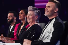 The judges in the new ITV singing competition Walk The Line. From left, Craig David, Alesha Dixon, Dawn French and Gary Barlow