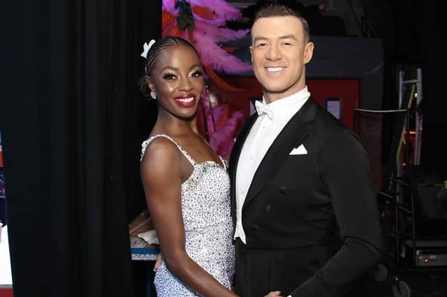 Kai Widdrington, with dance partner AJ Odudu