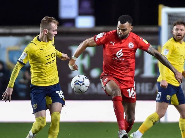 Curtis Tilt in action against Oxford