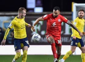 Curtis Tilt in action against Oxford