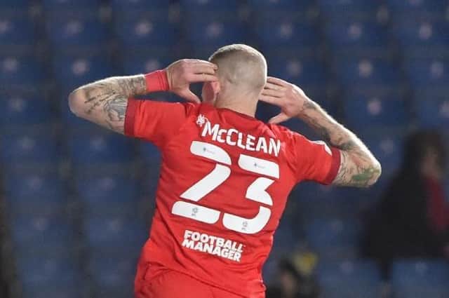 James McClean celebrates his winning goal