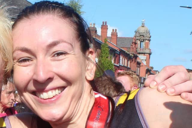 Julie Morris taking part in a Wigan 10k