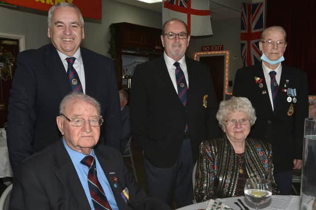 Attendees of the Christmas lunch