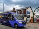 A Transdev ‘Little Hotline’ bus at Leyland Market. North-West bus operator Transdev is offering a flat £1 fare on on any journey on its buses across Lancashire and Greater Manchester this Boxing Day.
