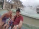 Jodie, Mikey and Keira on holiday