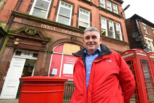 Tony Callaghan outside the former Wigan GPO that he has bought and plans to redevelop