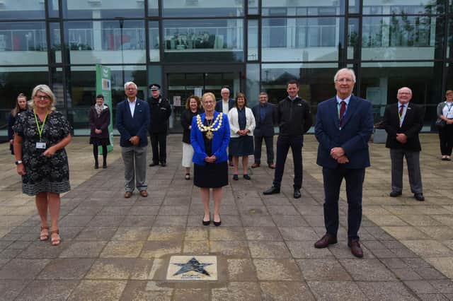 A new star to key workers is unveiled on Wigan's Walk of Fame