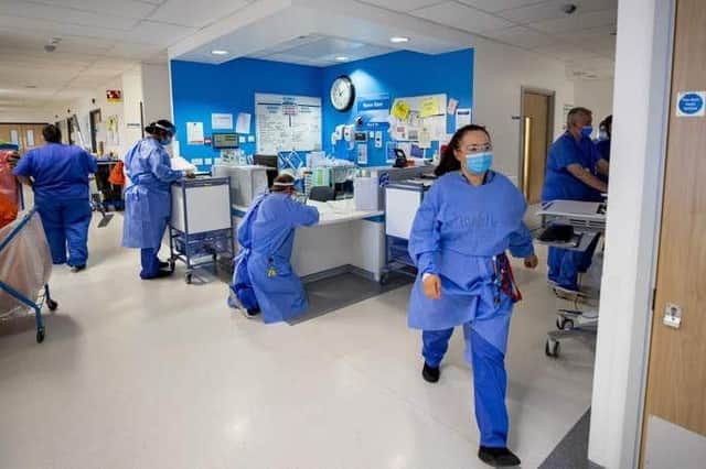 A busy hospital scene