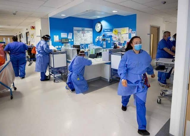 A busy hospital scene