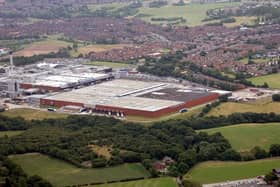 The Manchester to Southport railway line passes close to the Kitt Green plant