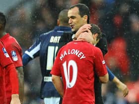 Shaun Maloney and Roberto Martinez during their Latics days