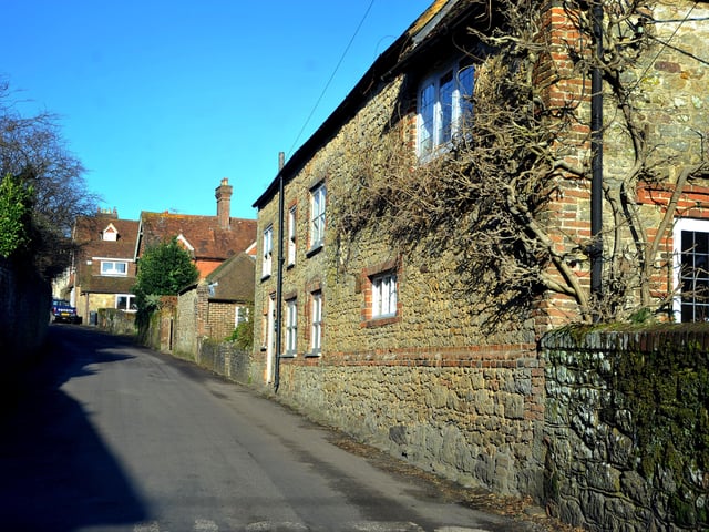 tThe River Lod runs close to the east end of the village.