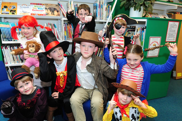 Pupils at North Mundham Primary School dressed as their favourite book characters in 2014