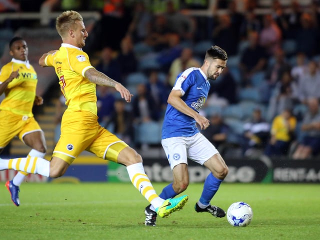 Posh delivered a dazzling display under the Tuesday night lights at London Road to thrash the Lions. Posh were 3-0 up in 20 minutes with goals from Paul Taylor, Marcus Maddison and Gwion Edwards. Edwards (pictured) scored his second goal after the break when Tom Nichols also netted.