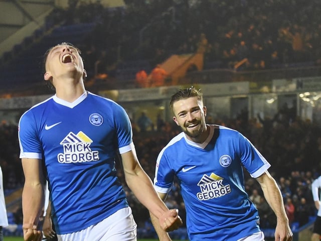 Posh hadn't been in the best of form, but they were still too good for a typically dour Cobblers team. Shaquile Coulthirst, Ryan Tafazolli and Tom Nichols (pictured) scored for Posh in front of over 9,000 fans.