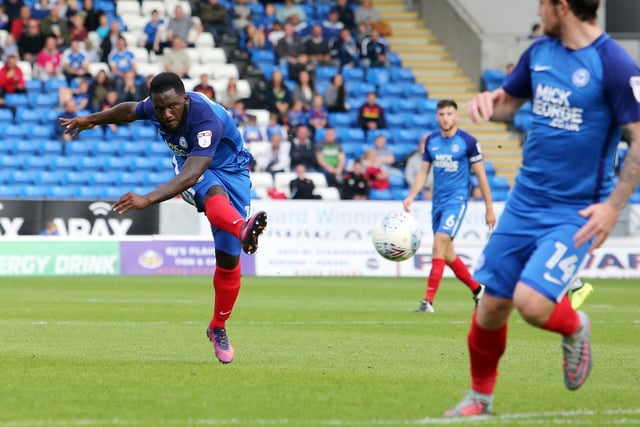 An outstanding game against a top Wigan side which Posh came from behind to win with two goals from Junior Morias (pictured) and one from Jack Marriott in the 90th minute.