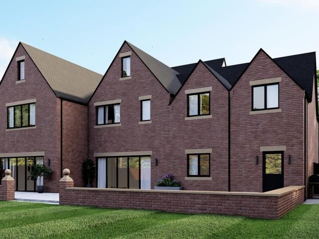 The back garden of the £1,350,000 home