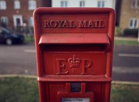 A general view of a Royal Mail postbox
