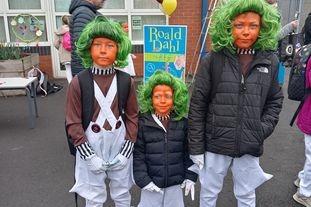 Harry, Neo and Dalton as Oompa Lumpas