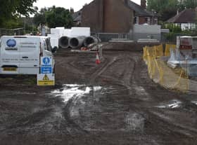 Preparatory work on the site of old Abraham Guest High School