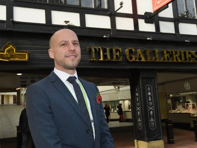 Aidan Thatcher, director of place at Wigan Council, outside the Galleries before it was demolished